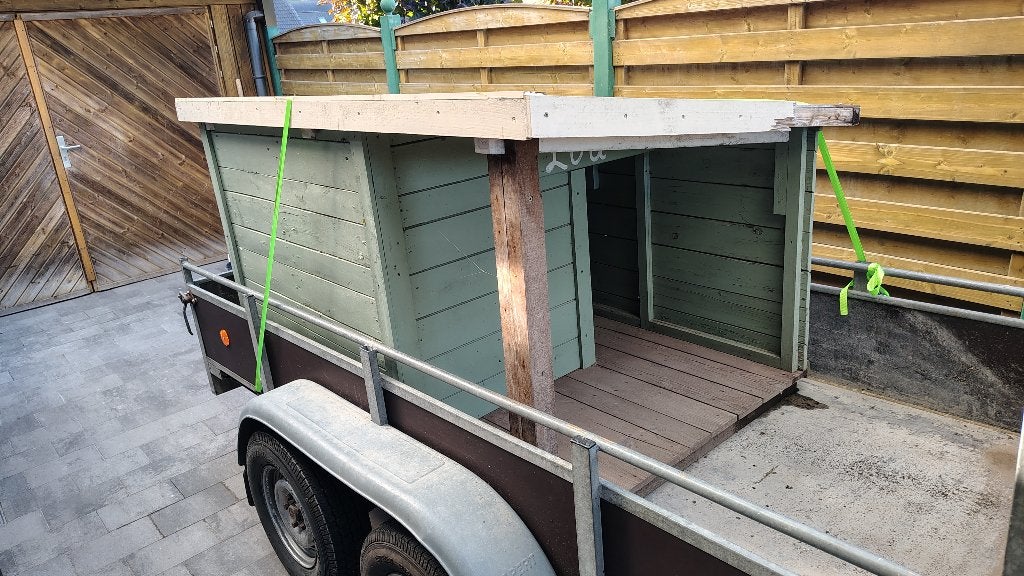 Houten hondenhok voor middelgrote of grote hond., Dieren en Toebehoren, Ophalen, 110 cm of meer, 100 cm of meer, Hondenhok