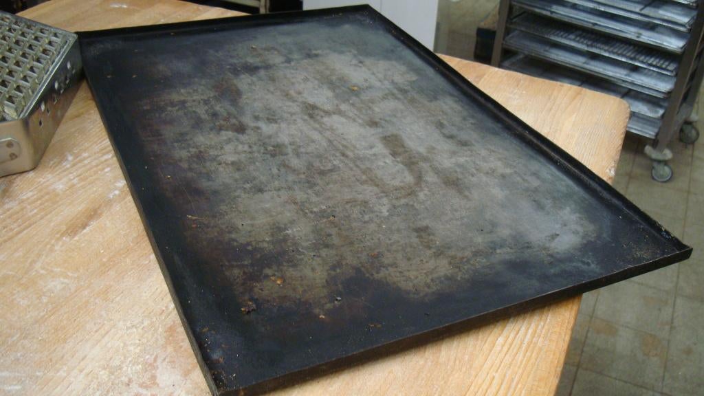 Platines acier patisserie 600x400 + chariot inox boulangerie, Enlèvement, Boulangerie et Pâtisserie
