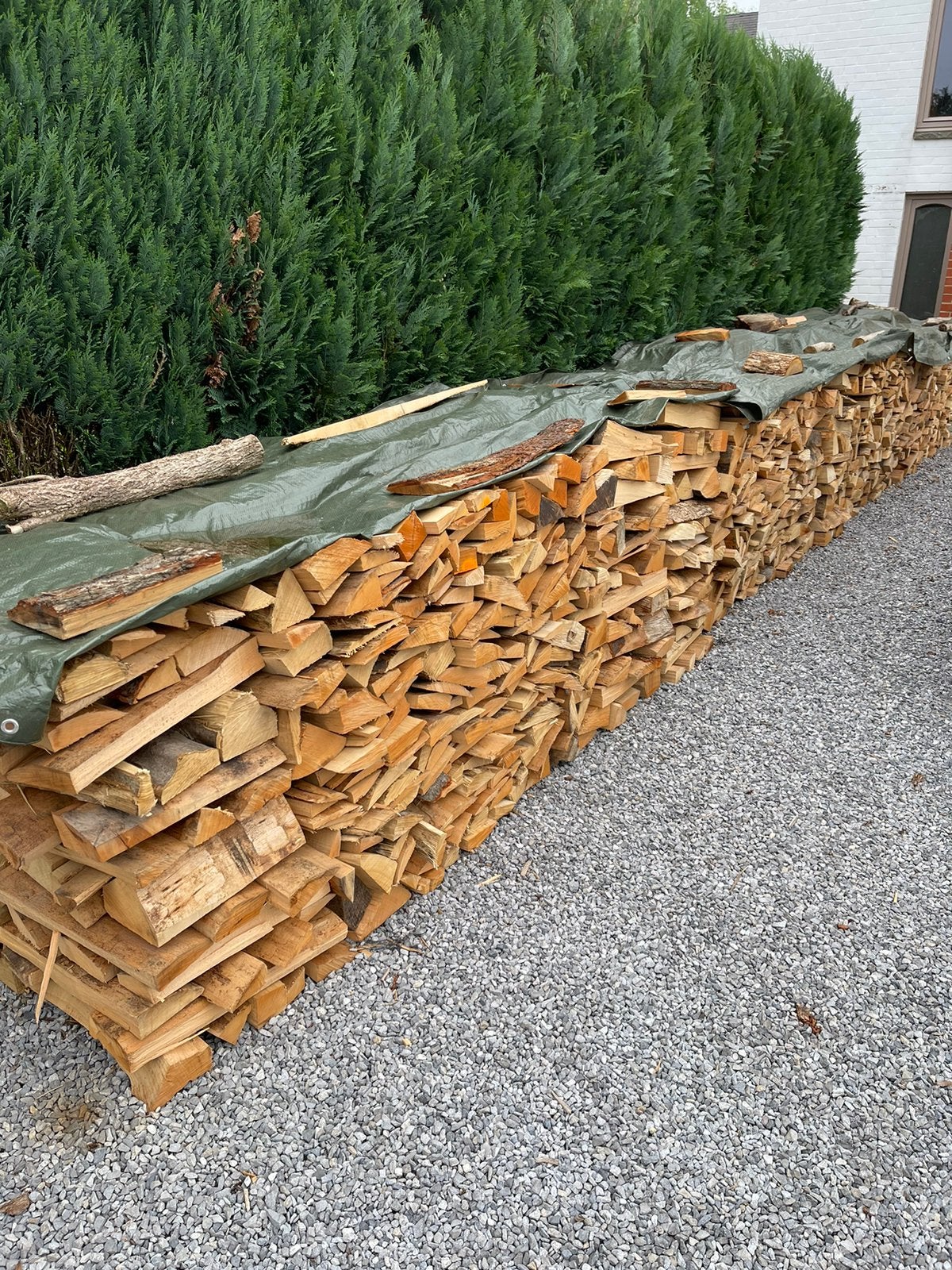 Bois de chauffage chêne/hêtre en 40-45 cm prêt à brûler, Jardin & Terrasse, Enlèvement, Hêtre