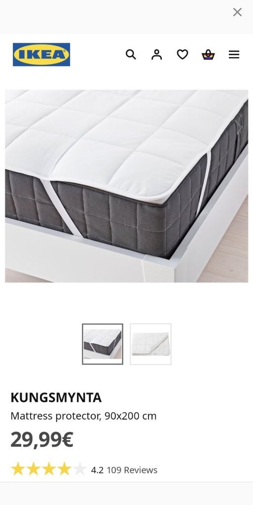 Lot de 2 protège-matelas IKEA, Enlèvement, Neuf, Matelas