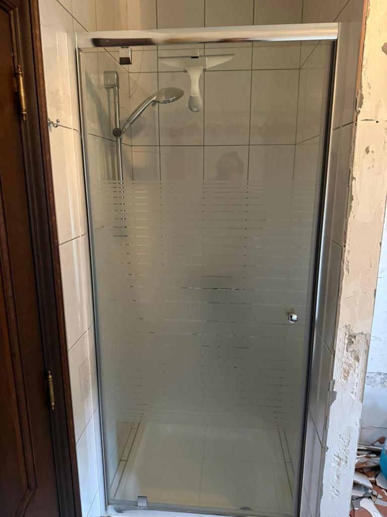 Douchewand, Doe-het-zelf en Bouw, Sanitair, Ophalen, Gebruikt, Glas, Douche