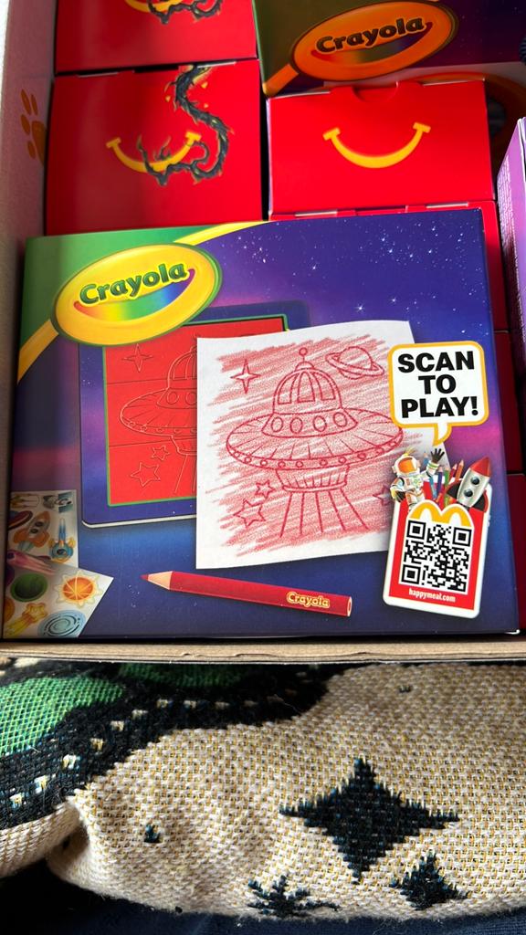 Crayola McDonald‘s speelgoed, Ophalen, Nieuw