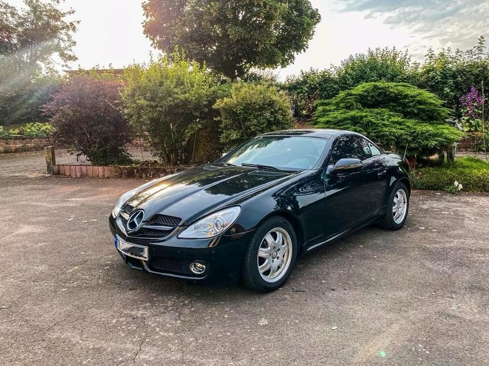 Mercedes SLK 200 Kompressor, Auto's, Automaat, Achterwielaandrijving, Zwart, Cabriolet