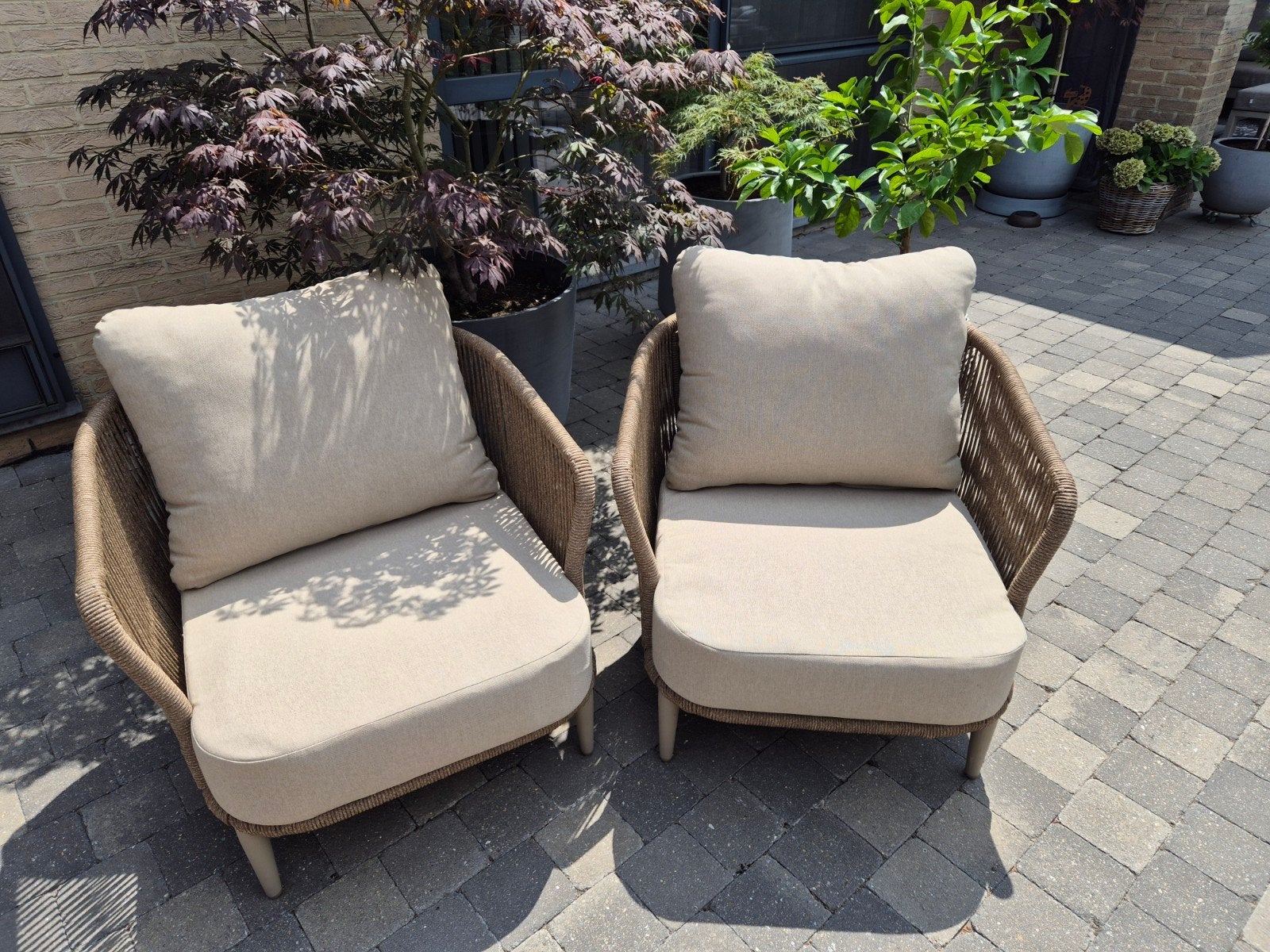 Twee loungezetels, Ophalen, Tuinset