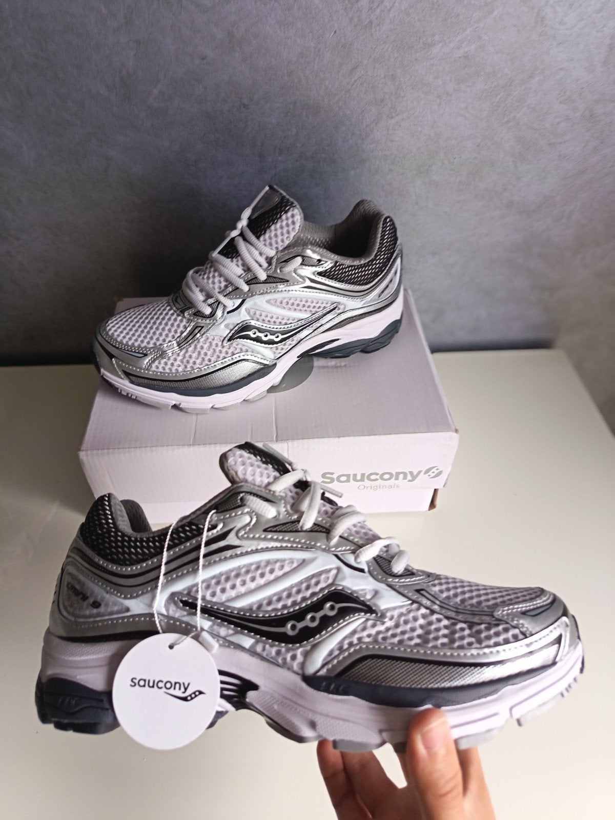 Saucony omni 9 grise, Kleding | Heren, Ophalen of Verzenden