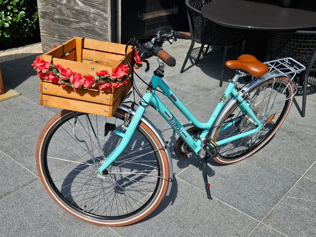 Meisjesfiets BIANCHI - zo goed als NIEUW, Fietsen en Brommers, Velgrem, Zo goed als nieuw, Bianchi, Handrem