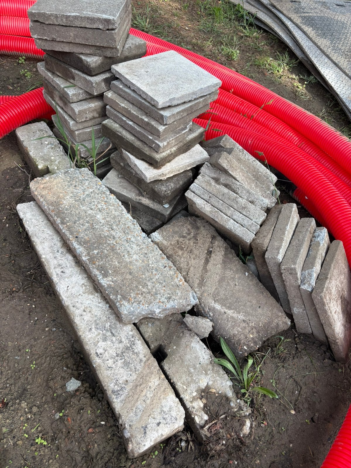 Gratis beton tegels, Enlèvement, Comme neuf, Béton