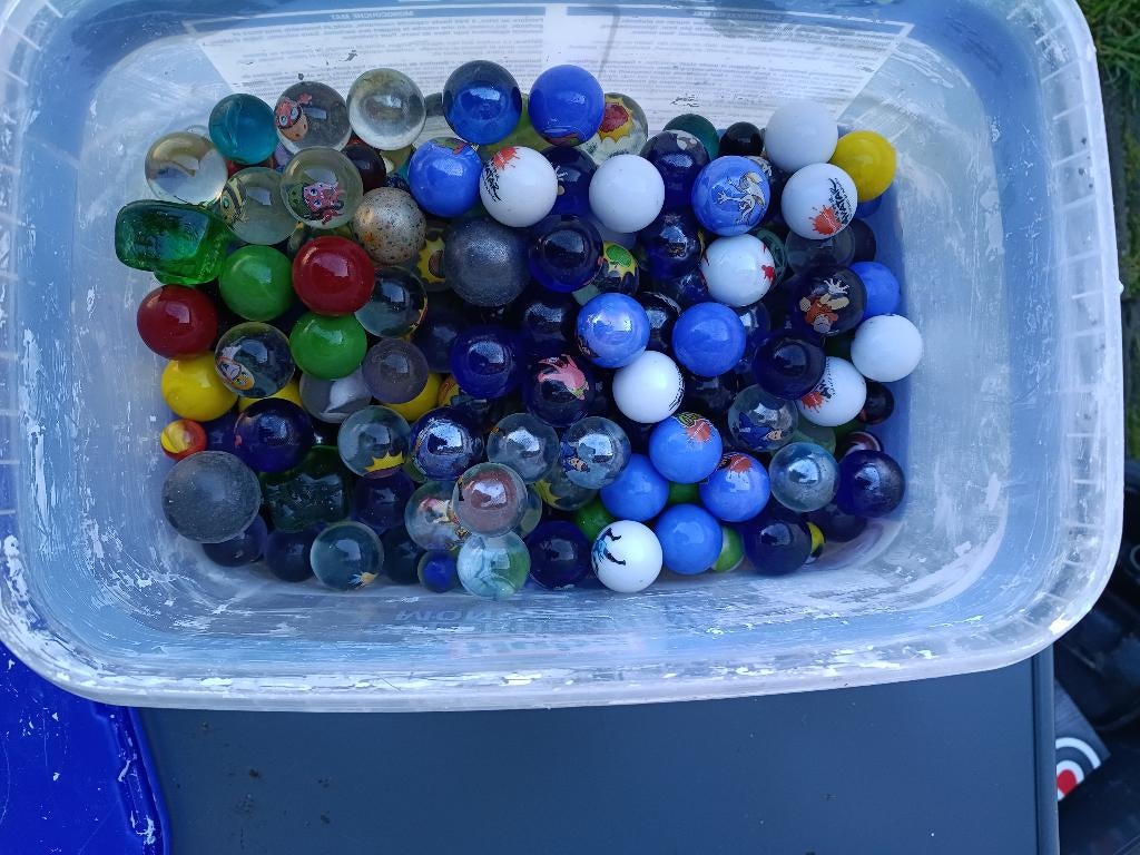 billes en verre, Collections, Enlèvement, Utilisé