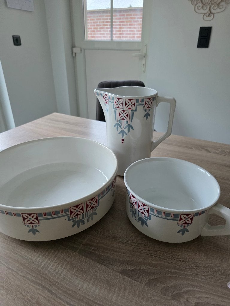 Art deco toiletset Saint Ghislain, Antiek en Kunst, Ophalen