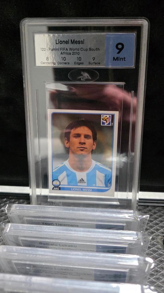 Wereldkampioenschap Panini 2010+Messi+Lionel Messi+Panini, Verzamelen, Sportartikelen en Voetbal, Zo goed als nieuw, Poster, Plaatje of Sticker
