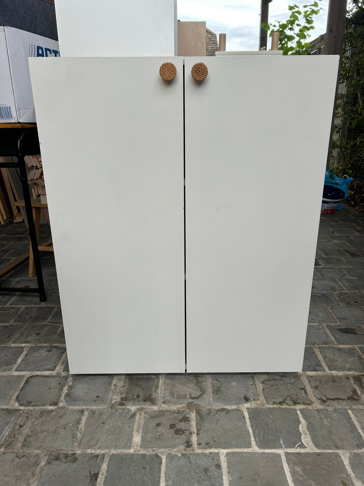 Beige Kast met deuren, Huis en Inrichting, Ophalen, Gebruikt