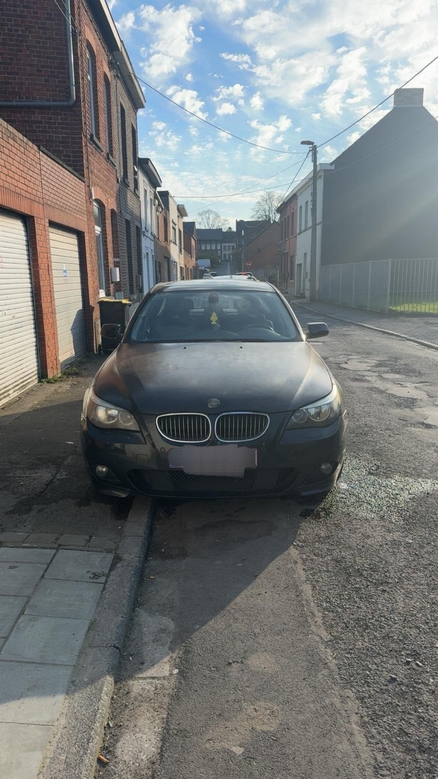 BMW 520I BENZINE AUTOMAAT, Auto's, Automaat, Zwart, Bedrijf, Berline