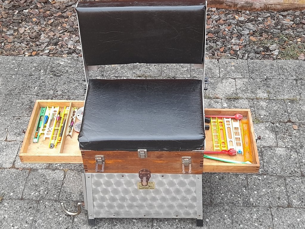 Visbak met laden en ruggesteun, Ophalen, Gebruikt, Koffer of Tas