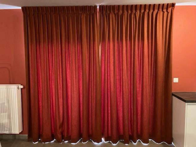 Gordijnen, Huis en Inrichting, Stoffering | Gordijnen en Lamellen, Ophalen, Zo goed als nieuw, 150 tot 200 cm, Overige kleuren