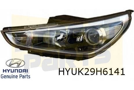 Hyundai i30 (4/17-) koplamp L (halogeen/ statisch bochtlicht, -, Verzenden, -, Nieuw