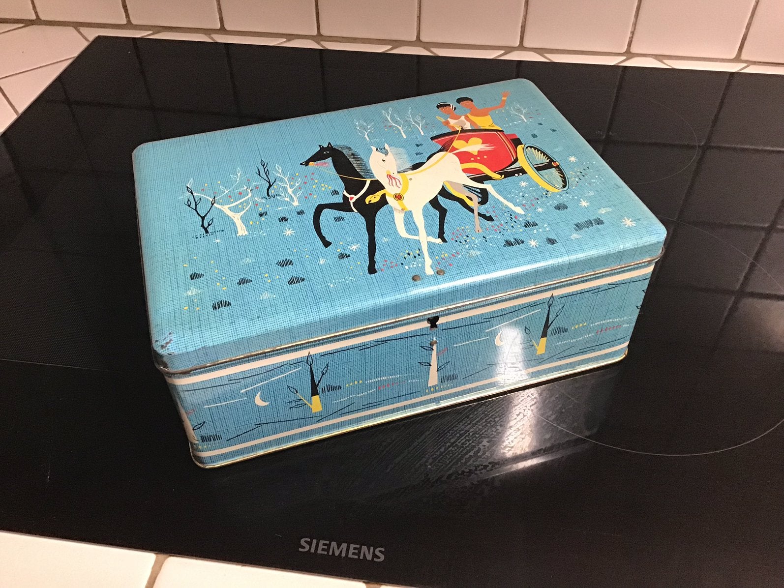 Vintage blikken doos Jacques chocolade, Verzamelen, Ophalen of Verzenden, Zo goed als nieuw