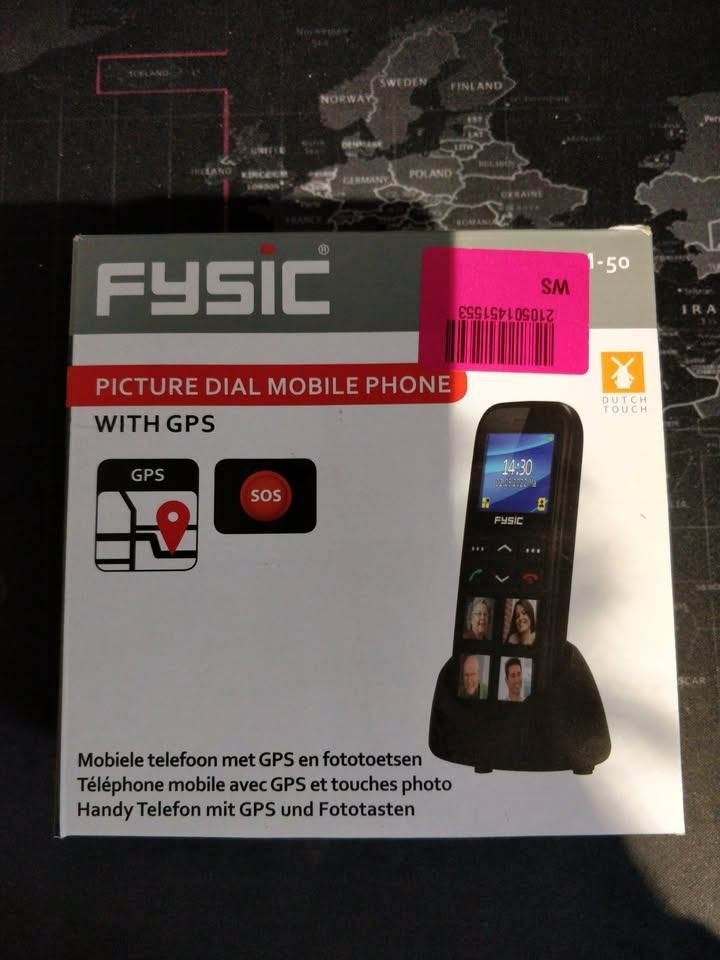 Téléphone senior Fysic FM-50 avec GPS - en parfait état, Neuf, Enlèvement ou Envoi, Classique ou Candybar, Sans simlock