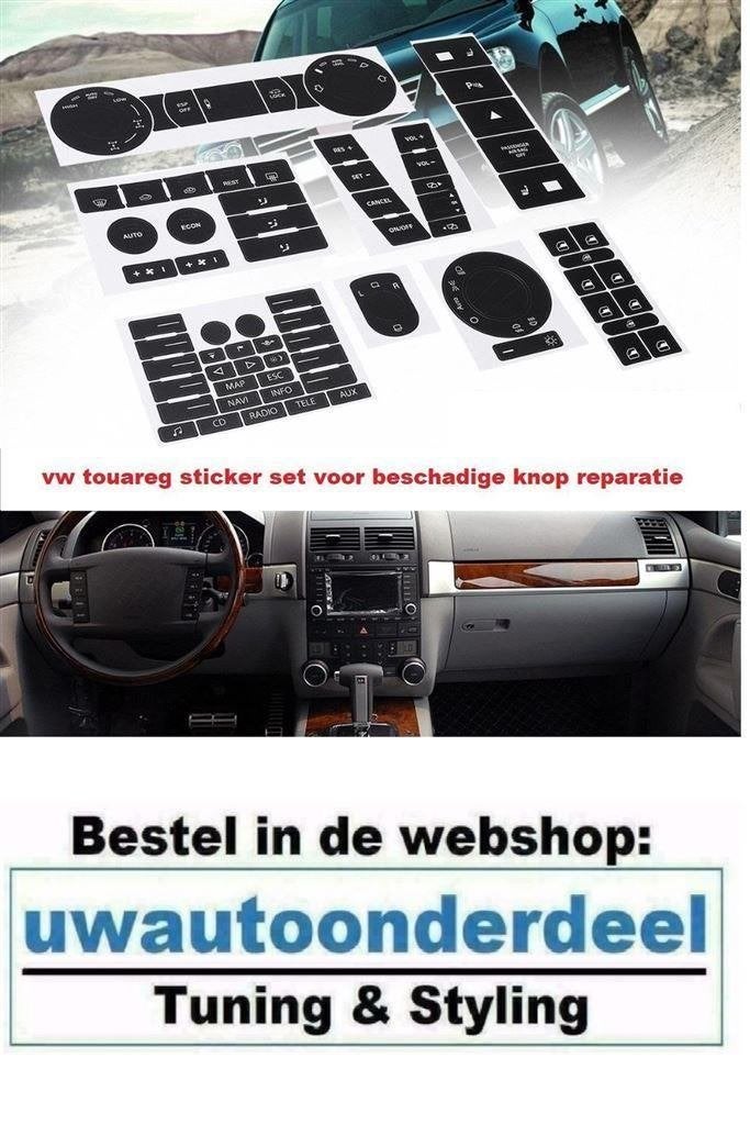 Interieur beschadigde knoppen reparatie Geschikt Voor MFD VW, Verzenden