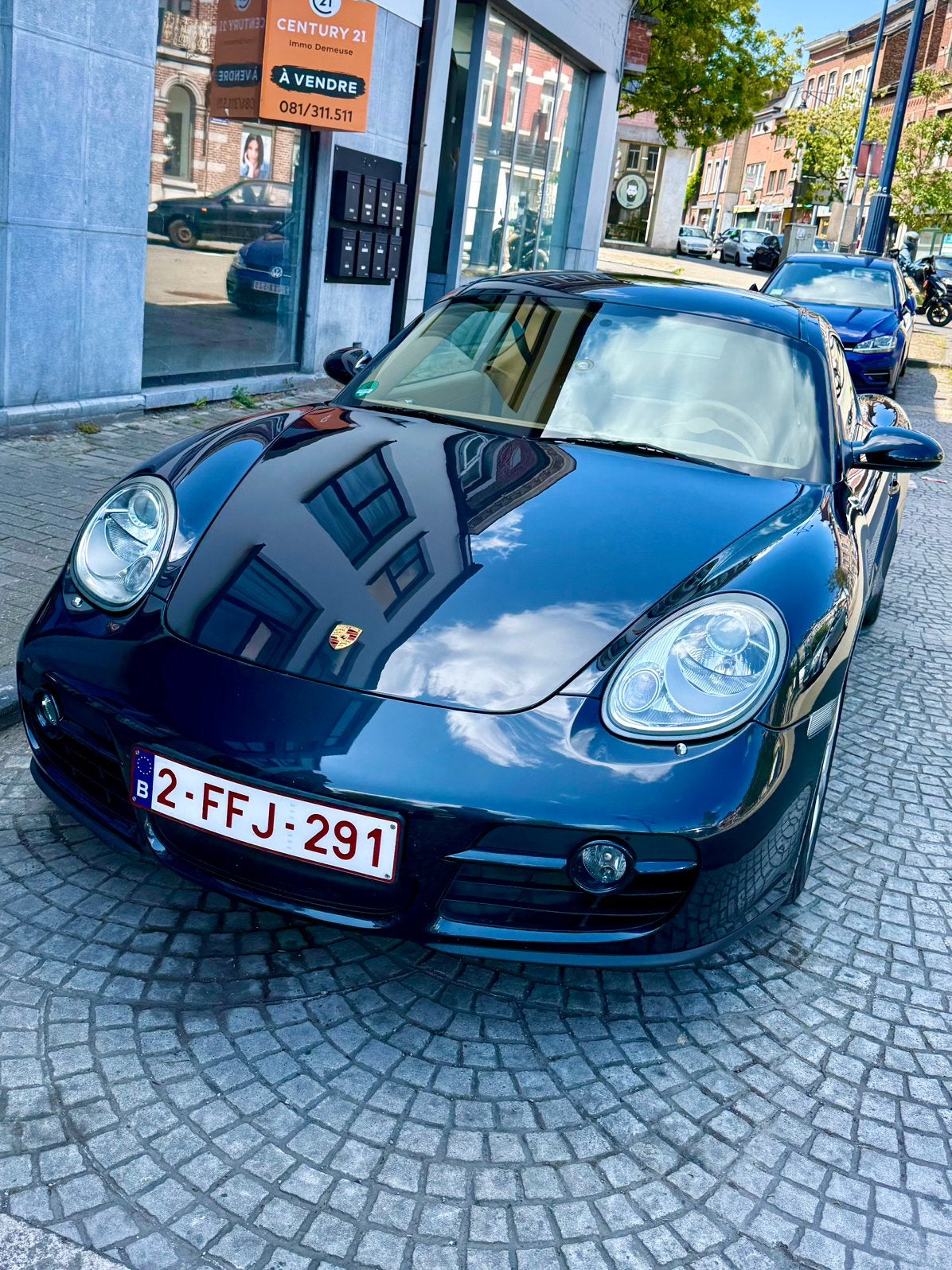 Porsche Cayman 987.1, Auto's, Porsche, Particulier, Cayman, Benzine, Coupé, 2 deurs, Handgeschakeld, Blauw, Beige, Leder, Achterwielaandrijving