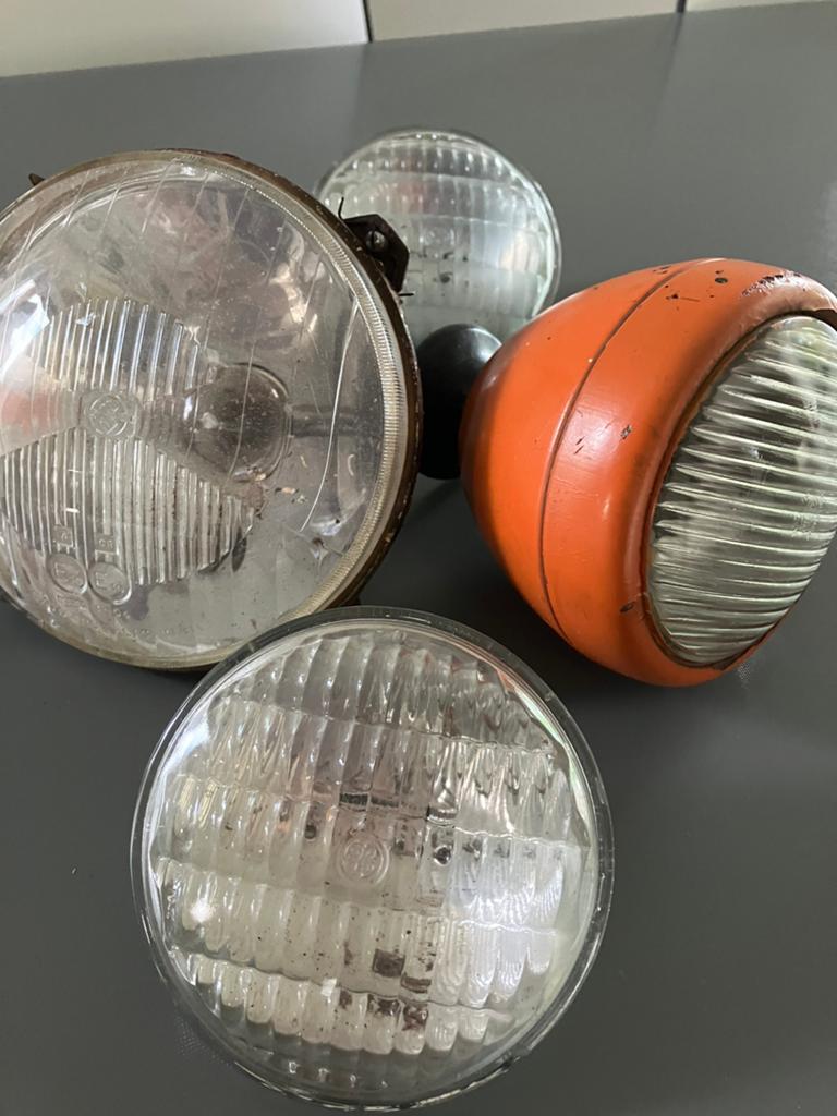 Lot oude tractor-lampen., Ophalen of Verzenden