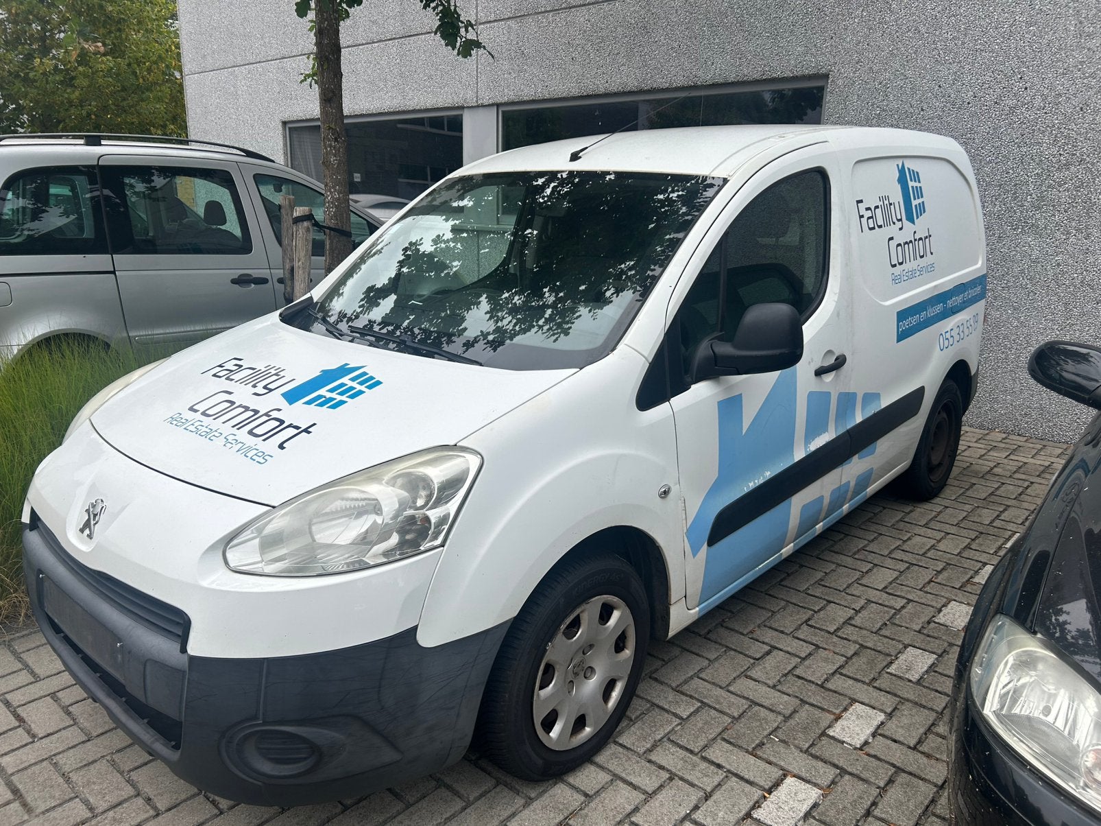 Peugeot partner 1.6hdi/ 3-zit/airco/ lichte vracht, Auto's, Elektrische ramen, Wit, Bedrijf, Te koop