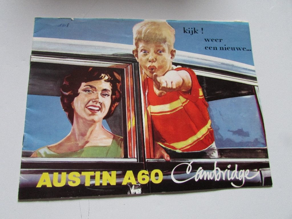 AUSTIN CAMBRIGDE A 60 , BROCHURE, Boeken, Auto's | Folders en Tijdschriften, Gelezen, Ophalen of Verzenden, Overige merken, Austin Motor Comp.
