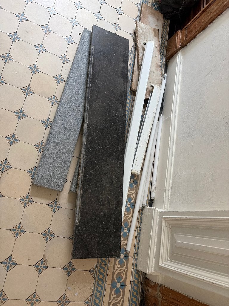 Dorpel blauwe hardsteen, Ophalen, Hardsteen, Vensterbanken, Zo goed als nieuw