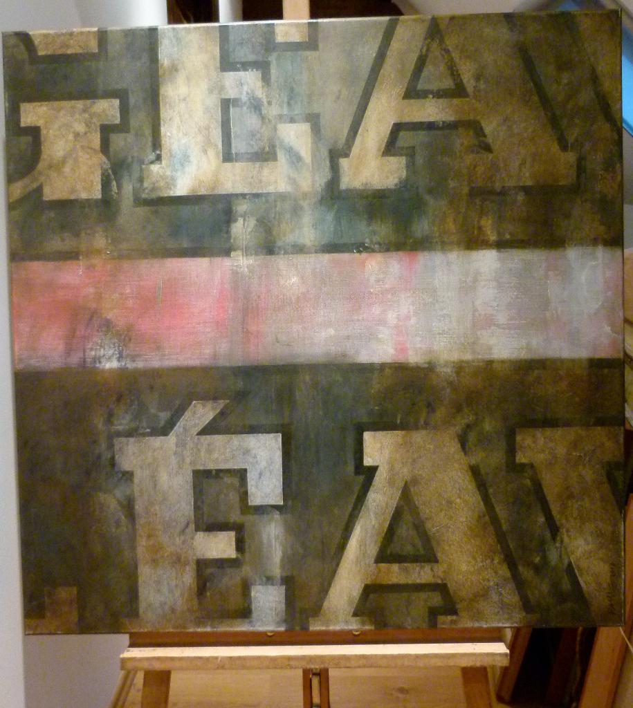 Paul WIGGERS 1949 Peinture acryl. sur toile 90x90, Enlèvement