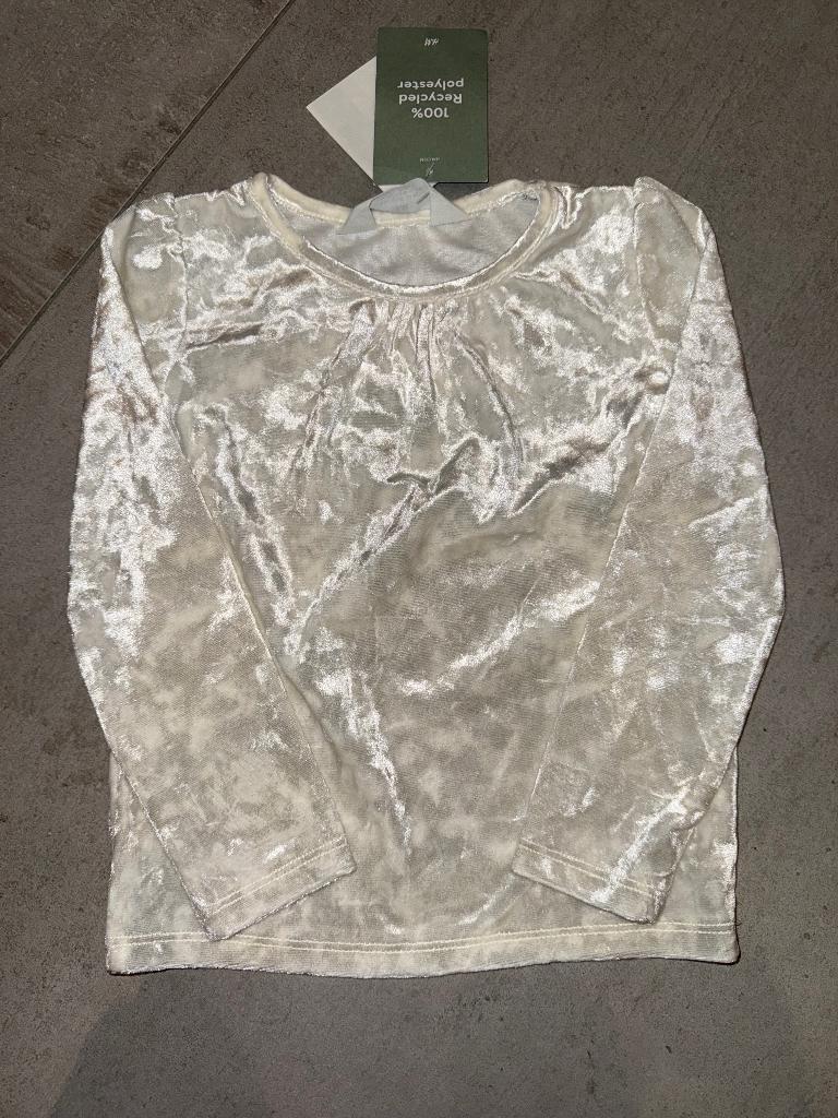 Blouse H&M beige brillante, Kinderen en Baby's, Kinderkleding | Maat 92, Meisje, H&M, Nieuw, Ophalen of Verzenden