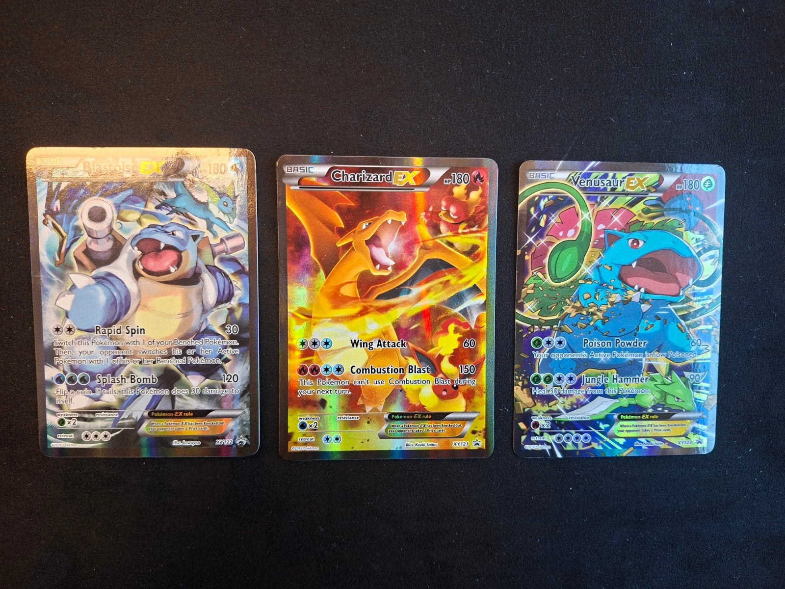 XY Promo's - excellent - Charizard, Blastoise & Venusaur, Enlèvement ou Envoi