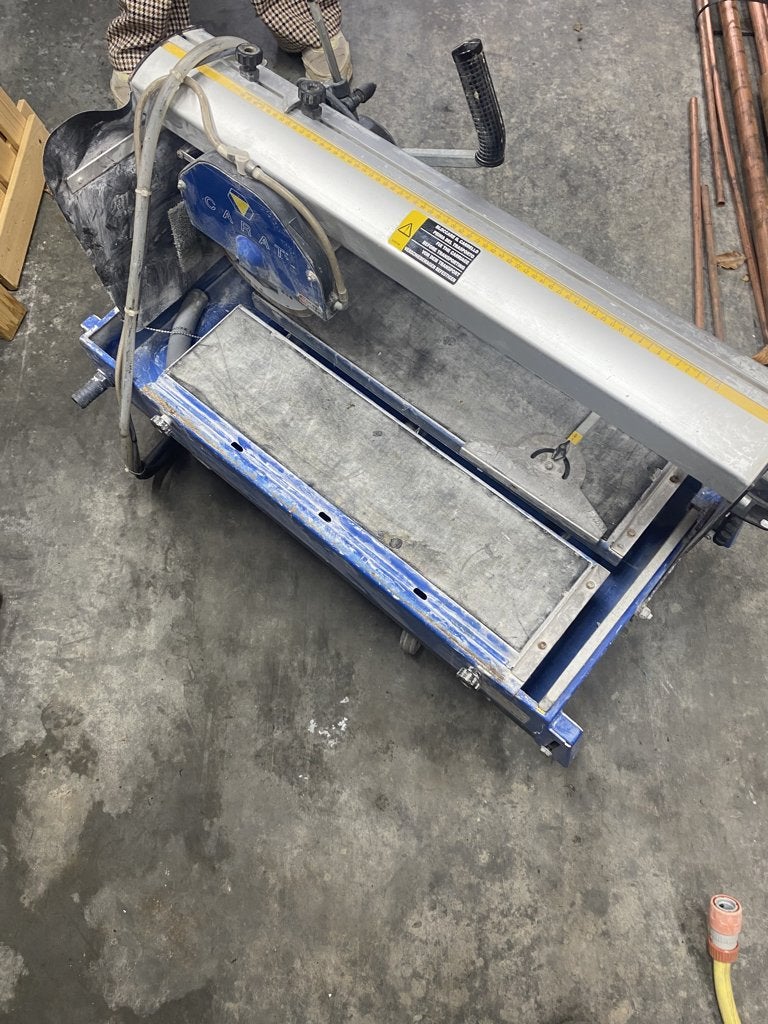tegelzaagmachine met water carat, Doe-het-zelf en Bouw, Ophalen, 40 tot 60 cm, Gebruikt, Graniet