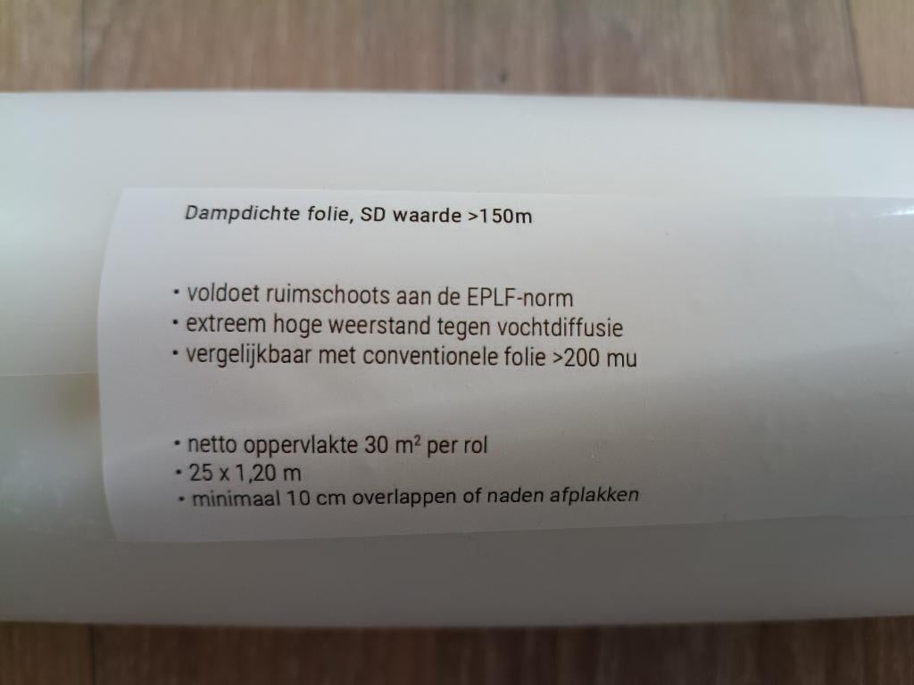 Dampdichte folie, Enlèvement, Neuf, 15 m² ou plus, Film