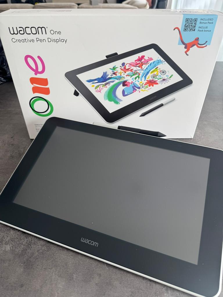 Tablette graphique Wacom One 13 13,3 pouces, Informatique & Logiciels, Enlèvement ou Envoi, Multi-touch, Utilisé, Filaire
