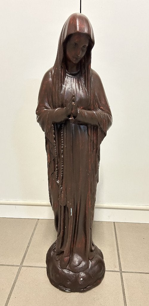 Grande statue de Marie - Plâtre - 66 cm, Enlèvement