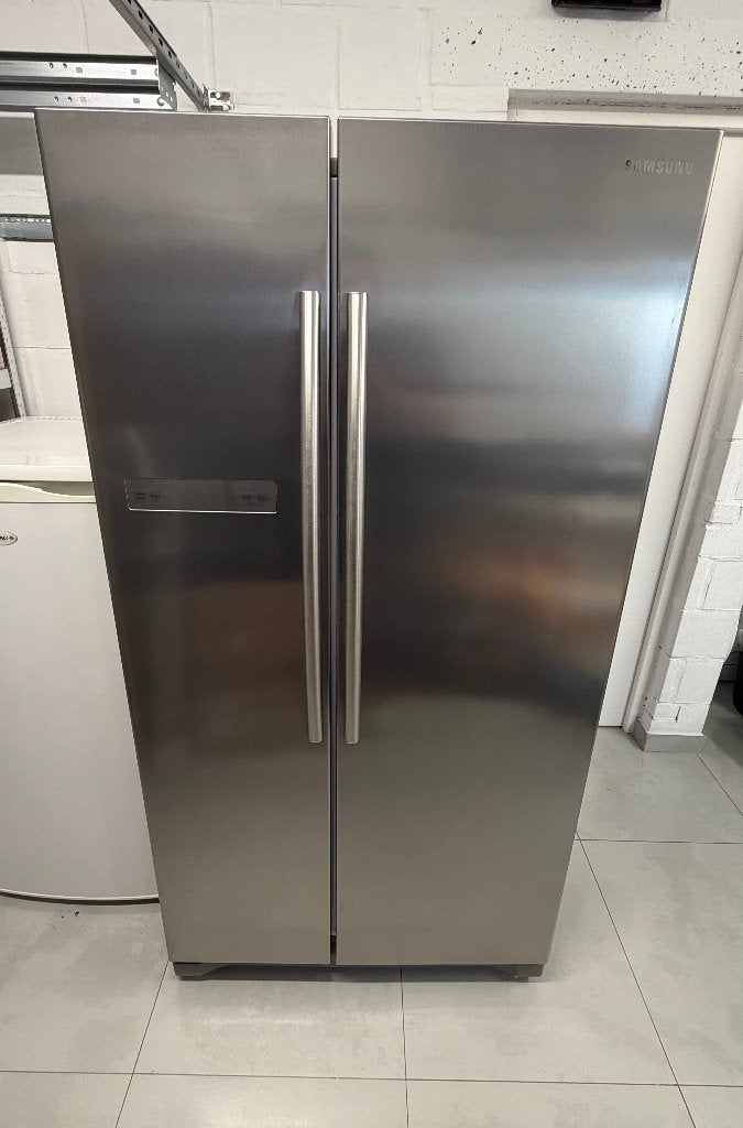 Samsung Amerikaanse koelkast RS54N3003SL, Ophalen, 200 liter of meer, 60 cm of meer, Met aparte vriezer