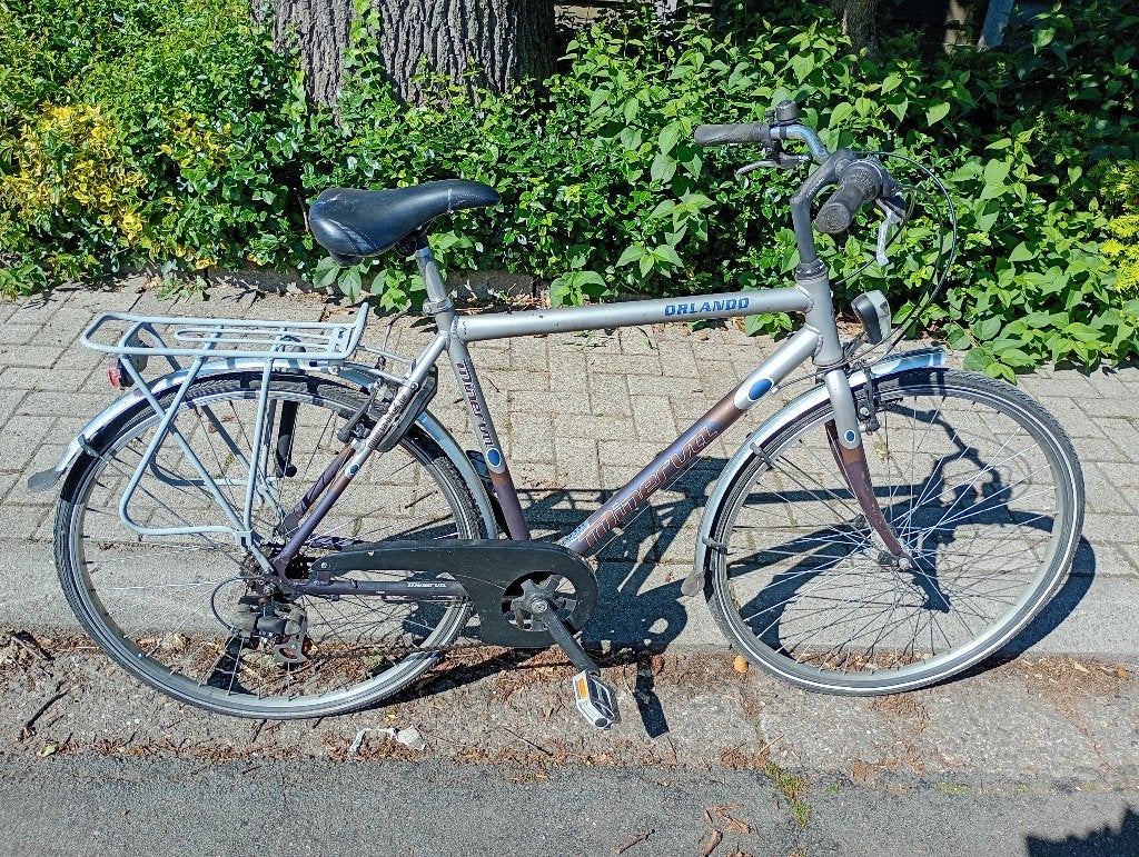 Minerva aluminium, Fietsen en Brommers, 57 tot 61 cm, Ophalen, Zo goed als nieuw, Versnellingen