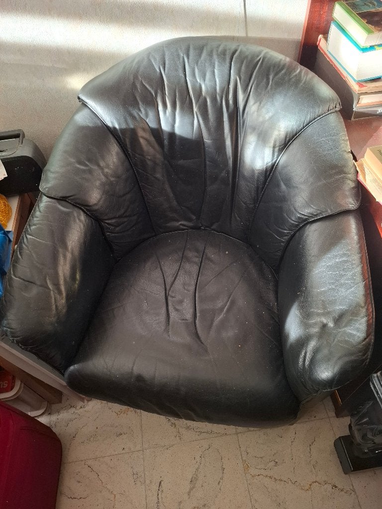 Zetel, Ophalen, Gebruikt, Eenpersoons, Leer