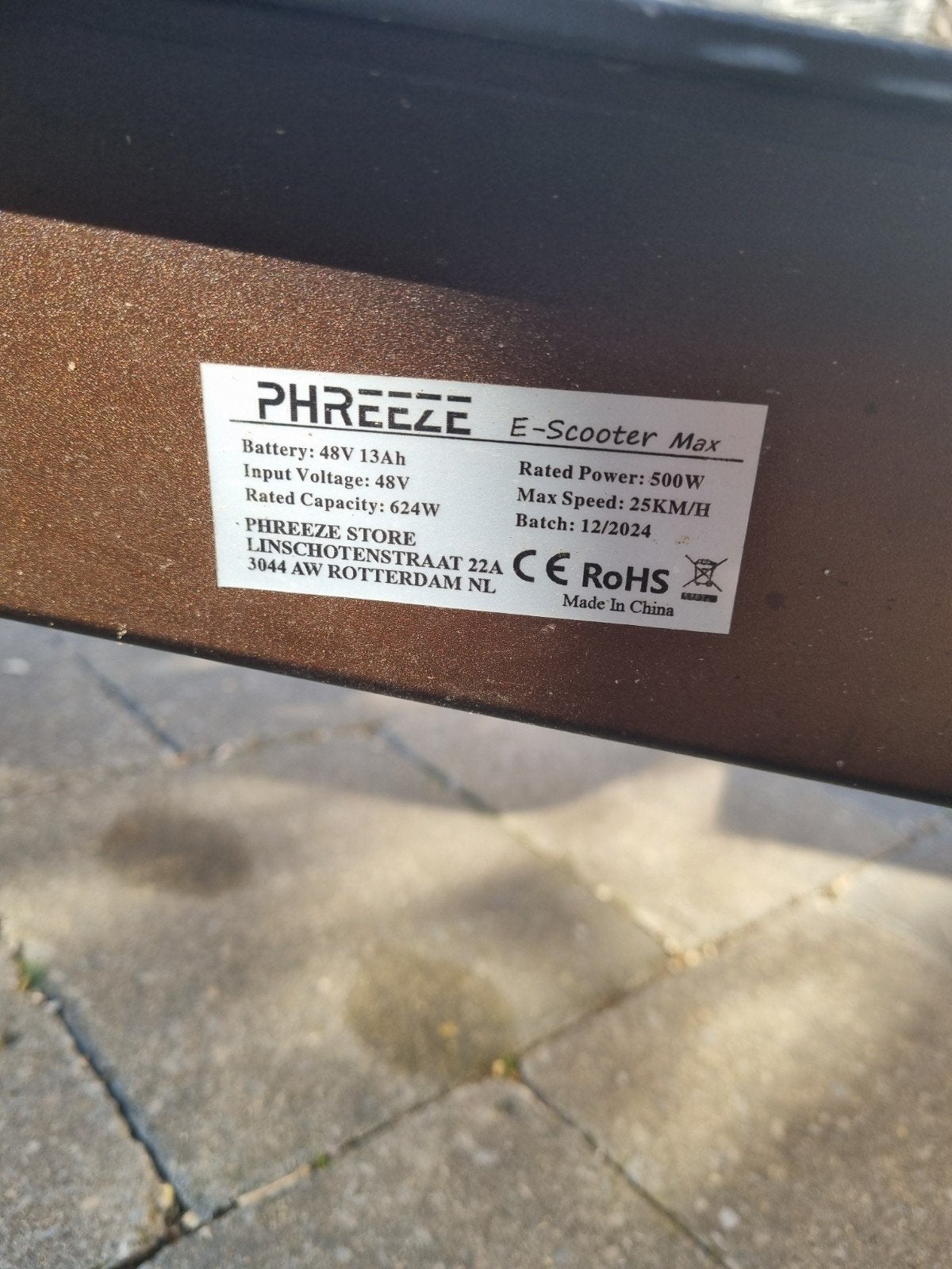 Phreeze E-Scooter Max – goede staat, slechts 1333 km, Enlèvement, Utilisé, Step électrique (E-scooter), Phreeze