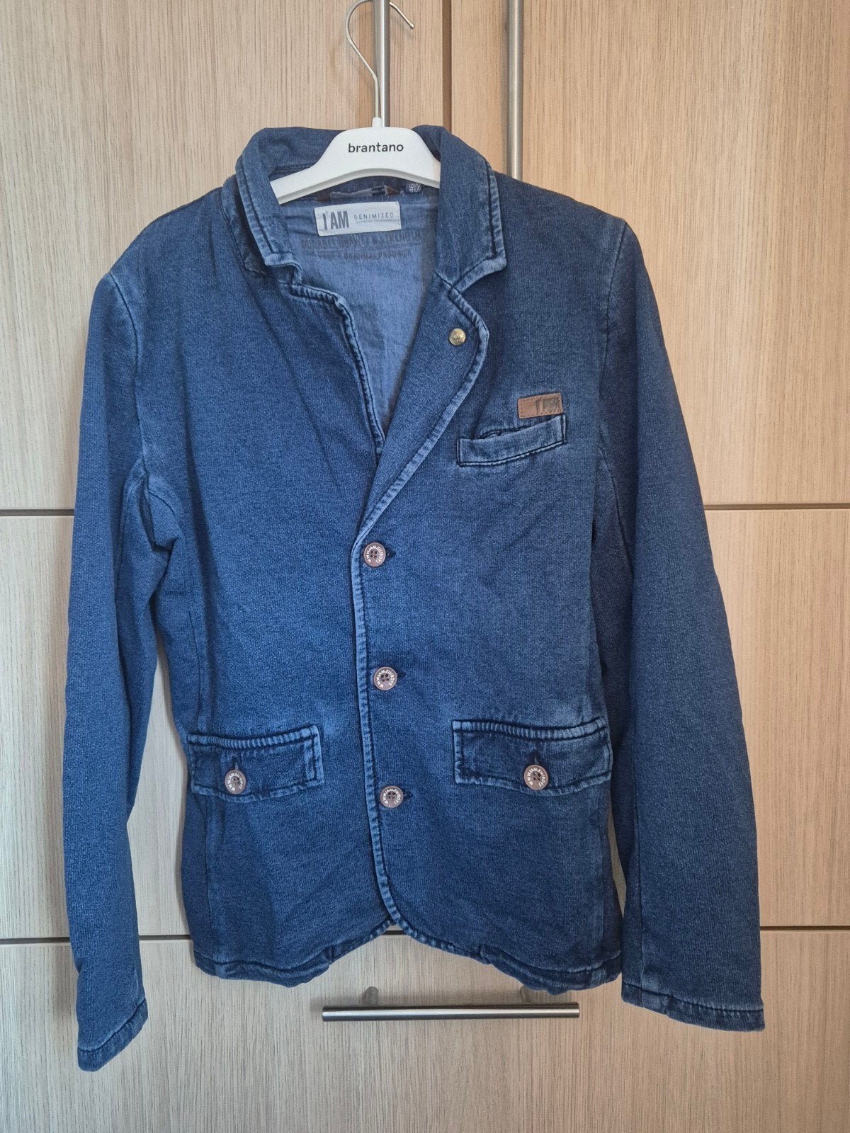 deftige vest met jeanslook - IAM - maat 146-152, Enlèvement, Utilisé, Garçon ou Fille, Pull ou Veste