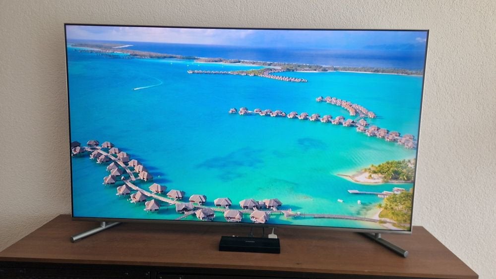 Samsung Smart 4K UHD 55 inch Qled, TV, Hi-fi & Vidéo, QLED, Comme neuf, 4k (UHD), Smart TV