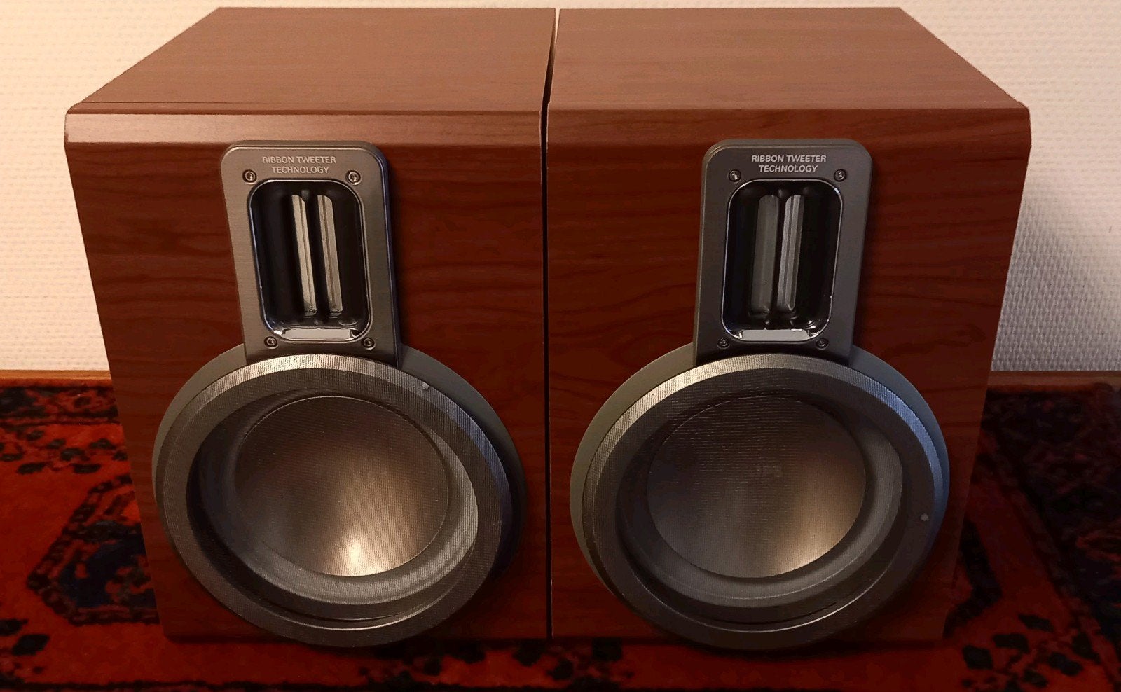 Philips mcm11 luidsprekers met ribbon tweeters, Enceinte d'étagère, Enlèvement ou Envoi, 60 à 120 watts, Utilisé