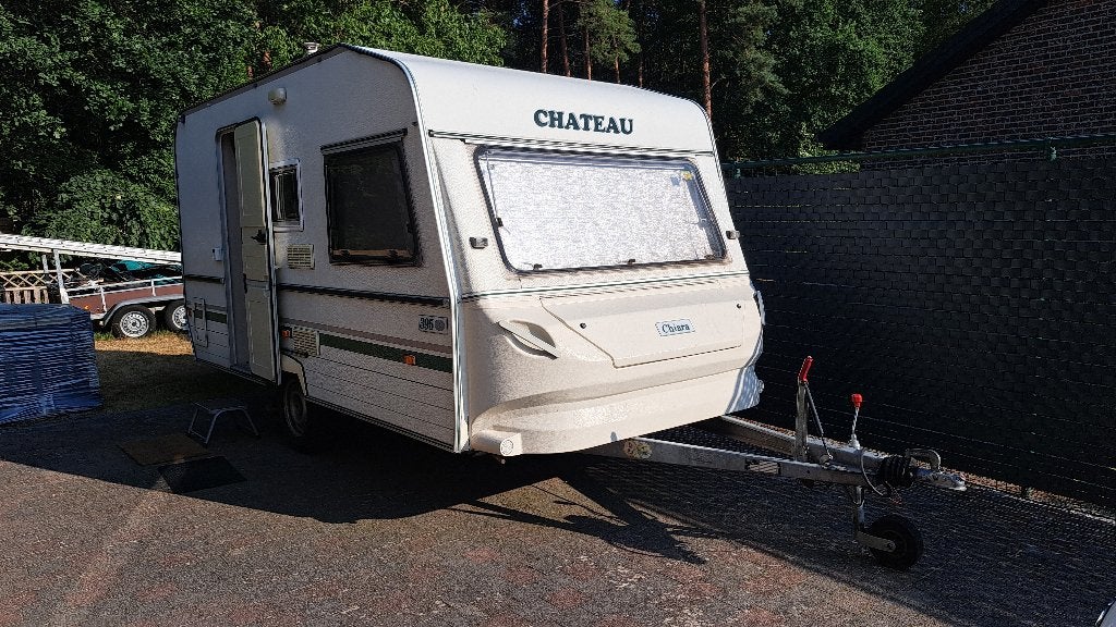 Chateau Chiara 395 Caravan Te Koop, 2 aparte bedden, Chateau, Kachel, Treinzit