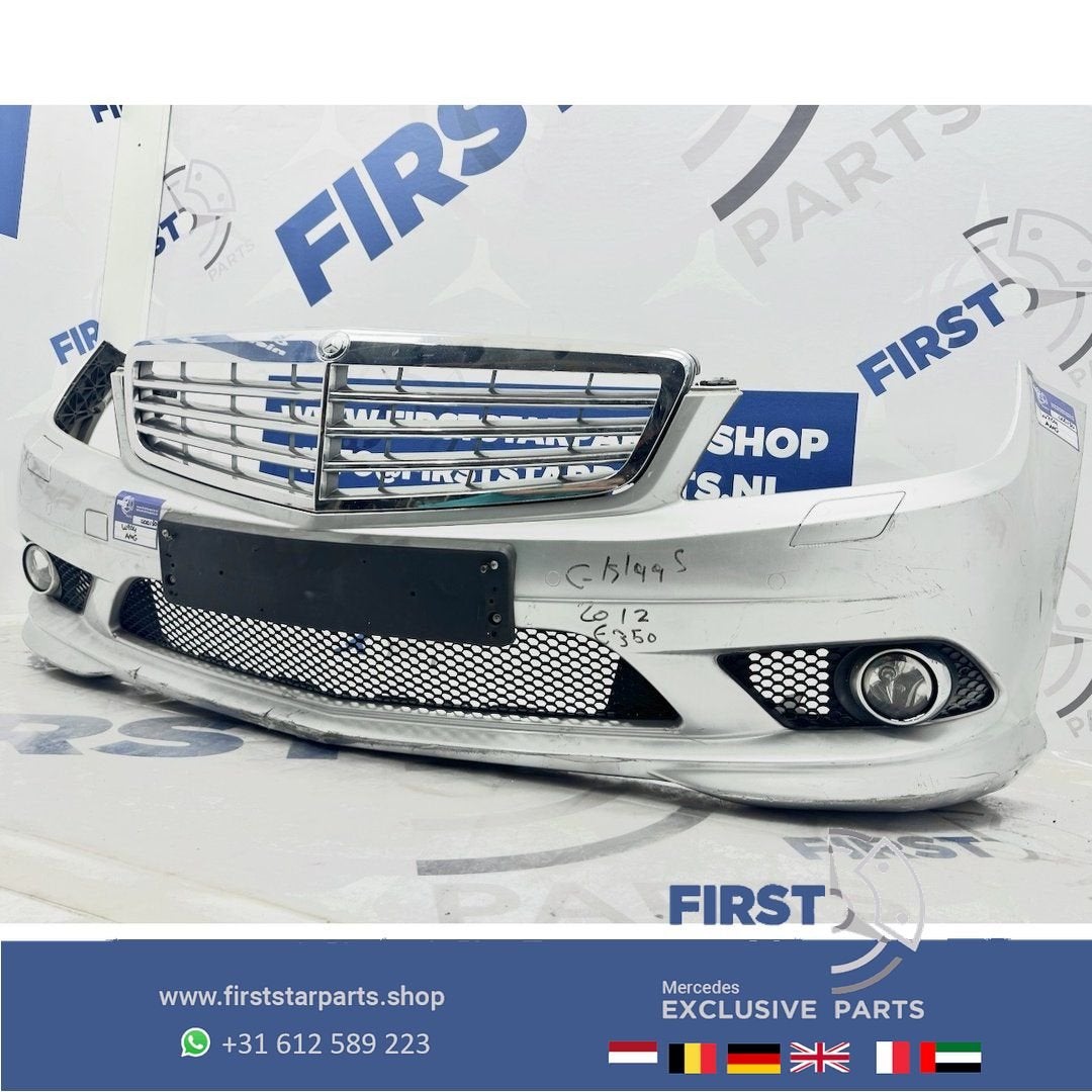 W204 BUMPER C204 Mercedes C Klasse A2048853725 AMG VOORBUMPE, Gebruikt, -, Voor, Ophalen of Verzenden
