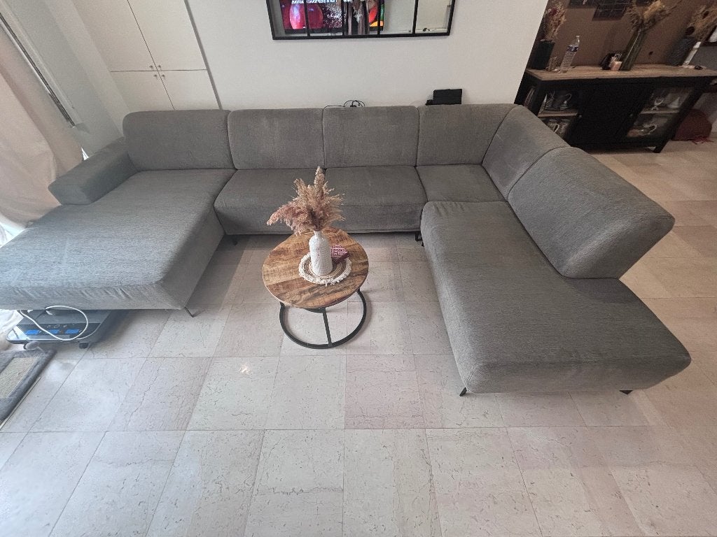 Canapé d angle en U beige modulable, Maison & Meubles, Canapés | Salons, 250 à 300 cm, Banc d'angle, Quatre personnes ou plus