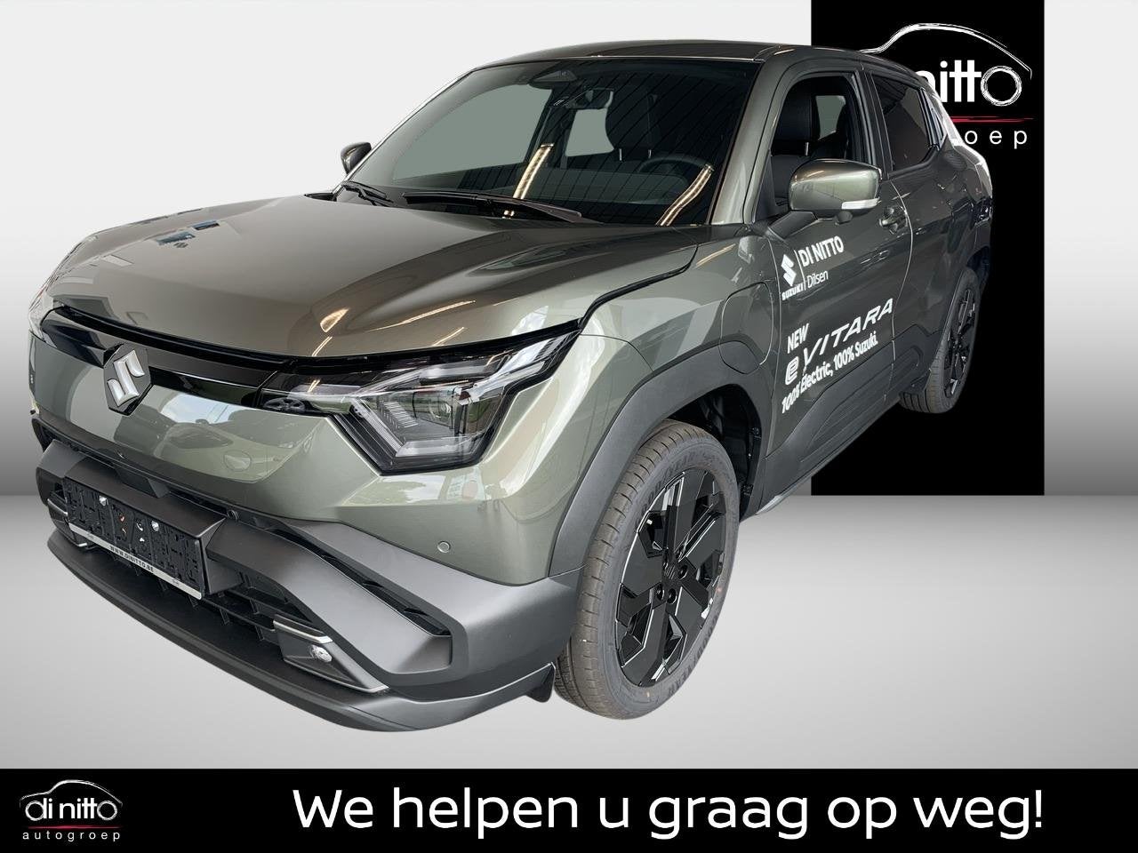 SUZUKI e-Vitara GLX 61KWH 2WD AT, Auto's, Suzuki, Automaat, Stof, Zwart, https://public.car-pass.be/vhr/f3f84174-9f4a-4ca8-a64e-df6011d1ed82