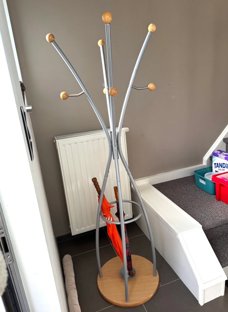 Staande kapstok met parapluhouder, Huis en Inrichting, Ophalen, Overige materialen, Staande kapstok, 100 tot 150 cm