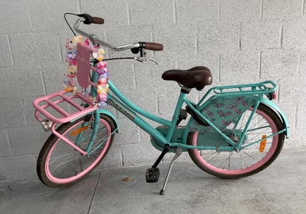 Meisjesfiets Popal 22 inch, Fietsen en Brommers, Fietsen | Meisjes, Ophalen, Terugtraprem, 22 inch, Gebruikt