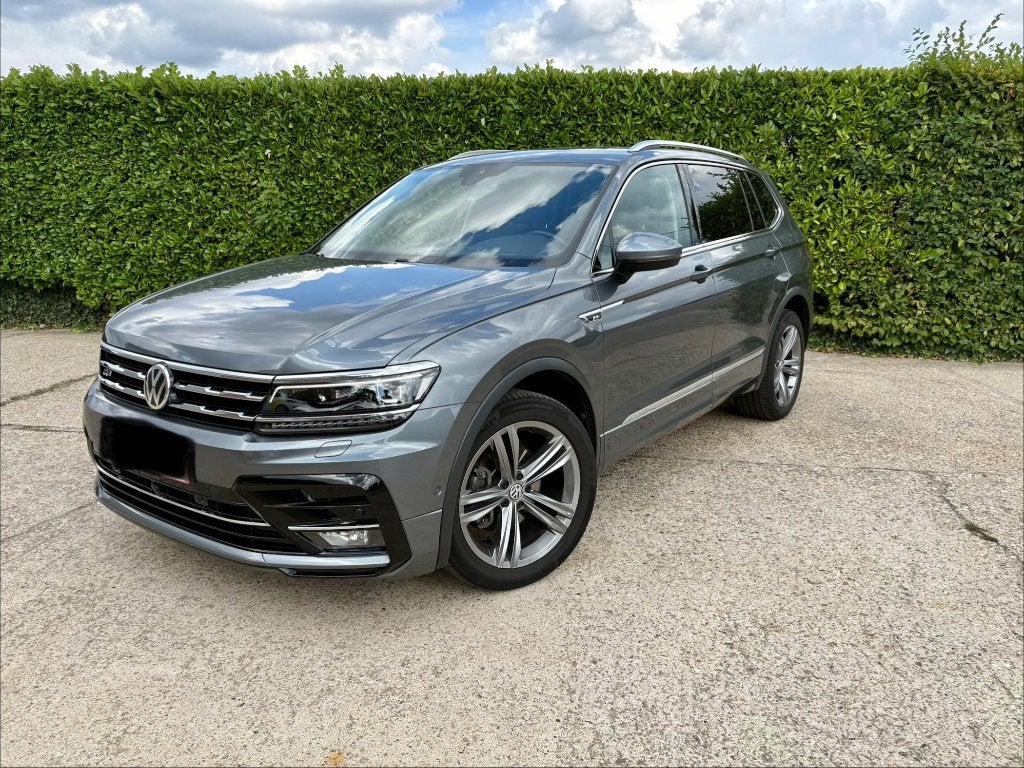 Volkswagen Tiguan Allspace (7pl) R-line 2.0 TDI, Autos, Cuir, Argent ou Gris, 7 places, Noir