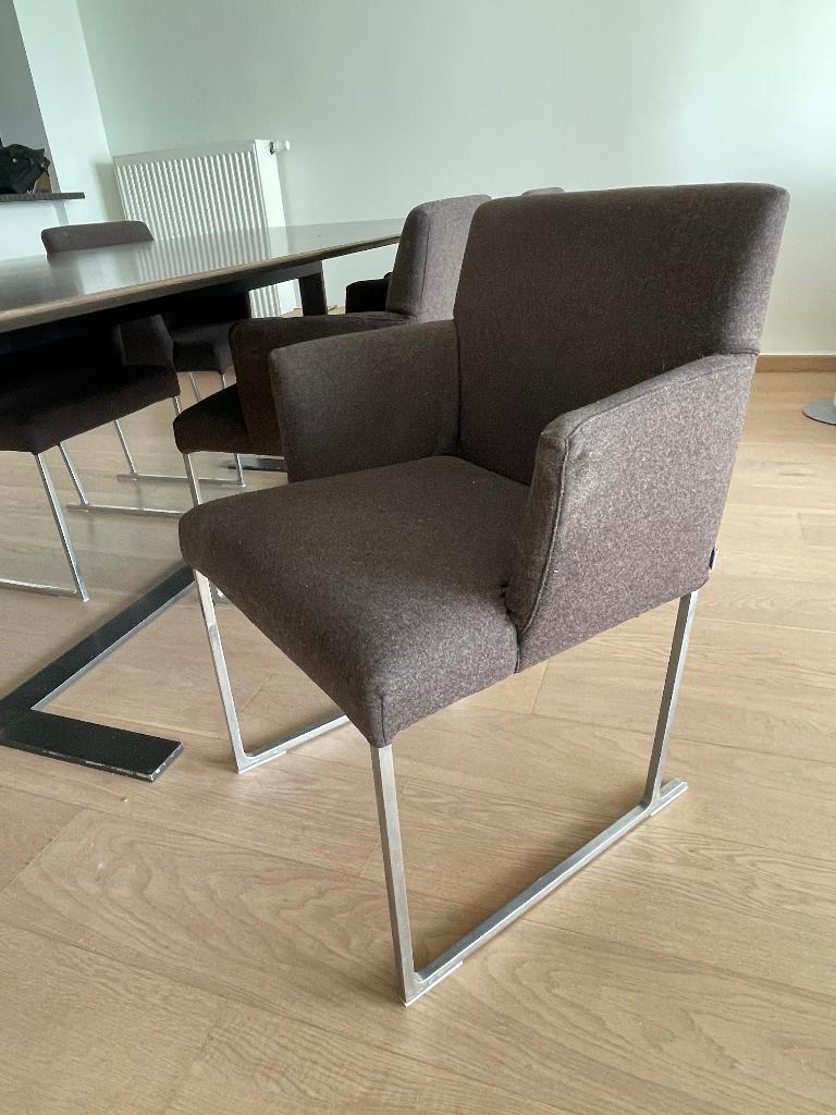 B & B Italia 6 stoelen «  Solo S58 « , Maison & Meubles, Chaises, Tissus, Design, Enlèvement, Cinq, Six Chaises ou plus