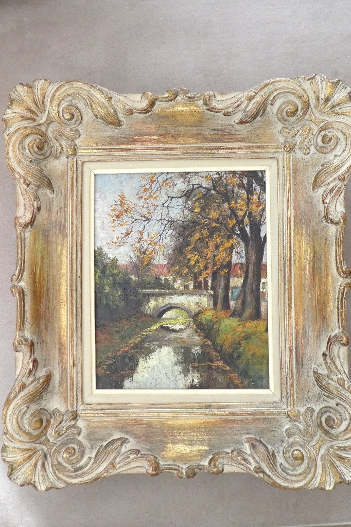 Très Jolie Toile de Gaby Walsh - Van Genesen, Enlèvement, Signé, Peinture à l'huile, Toile